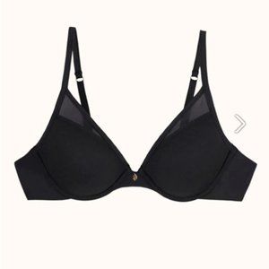 Thirdlove 24/7 Classic Uplift Plunge Bra Black 38DDD